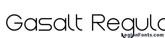 Gasalt Regular Font, Free Fonts