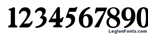 Gascogne Serial Bold DB Font, Number Fonts