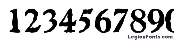 GascogneAntique Bold Font, Number Fonts