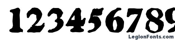 GascogneAntique Heavy Regular Font, Number Fonts