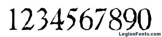 GascogneAntique Light Regular Font, Number Fonts