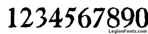 GascogneAntique Medium Regular Font, Number Fonts