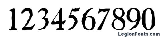 GascogneAntique Regular Font, Number Fonts
