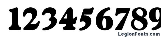 GascogneSerial Heavy Regular Font, Number Fonts