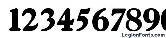 GascogneSerial Xbold Regular Font, Number Fonts