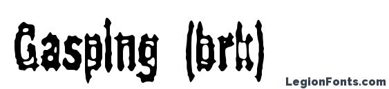 Gasping (brk) font, free Gasping (brk) font, preview Gasping (brk) font