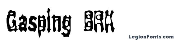 Gasping BRK Font, Halloween Fonts