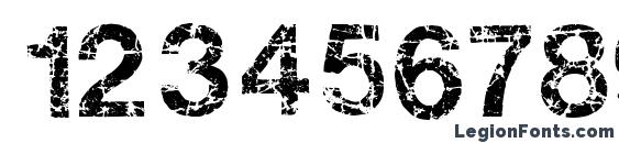 Gastada Font, Number Fonts