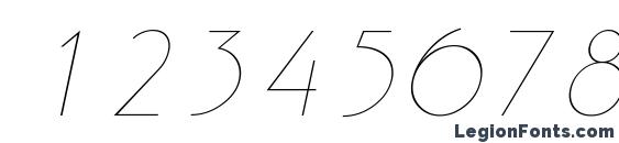 Gatsby Italic Font, Number Fonts