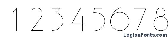 Gatsby Regular Font, Number Fonts