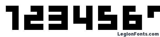 Gau font cube b Font, Number Fonts