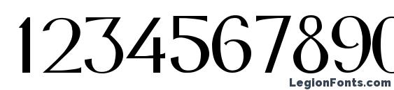 Gavotte medium Font, Number Fonts