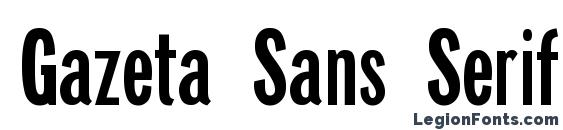 Gazeta Sans Serif Plain Font