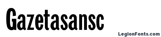 Gazetasansc font, free Gazetasansc font, preview Gazetasansc font