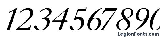 Gazetatitulc italic Font, Number Fonts