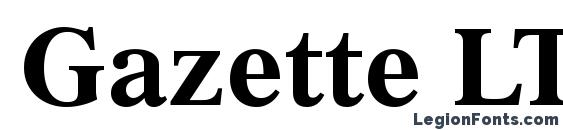 Gazette LT Bold Font