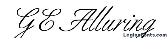 GE Alluring Font, Calligraphy Fonts