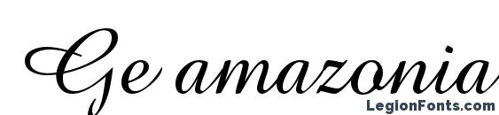 шрифт Ge amazonia script normal, бесплатный шрифт Ge amazonia script normal, предварительный просмотр шрифта Ge amazonia script normal