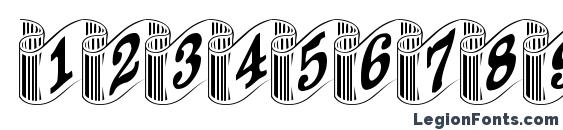 GE Banners Font, Number Fonts