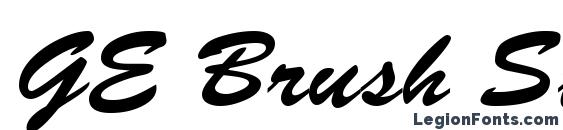 GE Brush Strokes Font