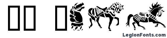 GE Carousel Horses Font, Icons Fonts
