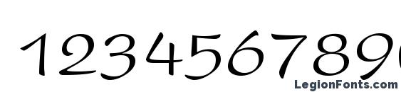 Ge clipper script normal Font, Number Fonts