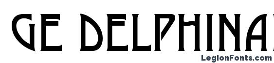 GE Delphinaeus Caps Font, Free Fonts