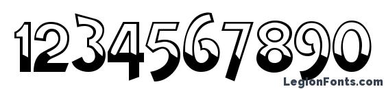 GE Dipped Font, Number Fonts