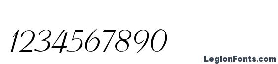 GE ElegantScript Font, Number Fonts