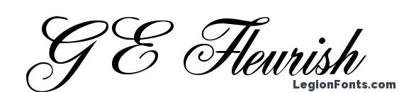 GE Fleurish font, free GE Fleurish font, preview GE Fleurish font