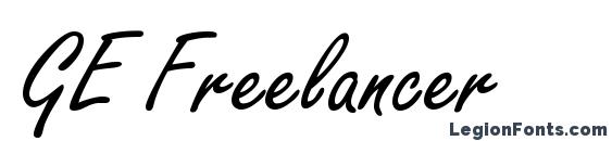 GE Freelancer font, free GE Freelancer font, preview GE Freelancer font