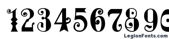 GE Frills Font, Number Fonts