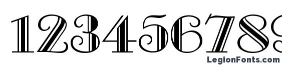 GE Galleria Font, Number Fonts