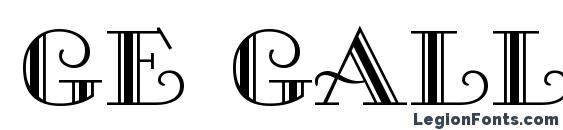 GE Galleria font, free GE Galleria font, preview GE Galleria font