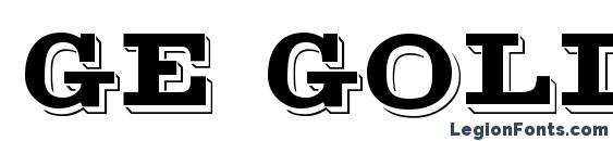 шрифт GE Golden Nugget, бесплатный шрифт GE Golden Nugget, предварительный просмотр шрифта GE Golden Nugget