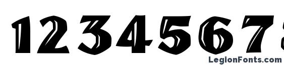 GE Letter Cut Font, Number Fonts