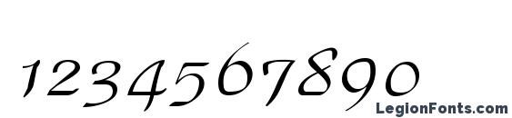 GE ParkScript Font, Number Fonts