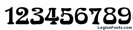 GE Romanesse Font, Number Fonts