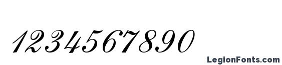 GE Sheer Script Font, Number Fonts