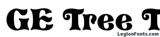 GE Tree Trunk Font