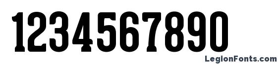 Geared Slab Bold Font, Number Fonts
