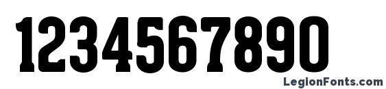 Geared Slab Extrabold Font, Number Fonts
