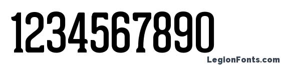 Geared Slab Regular Font, Number Fonts