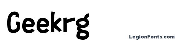 Geekrg font, free Geekrg font, preview Geekrg font