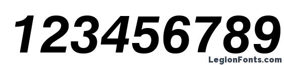 Geneva bold oblique Font, Number Fonts