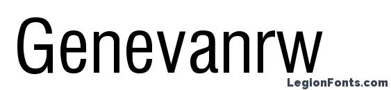 шрифт Genevanrw, бесплатный шрифт Genevanrw, предварительный просмотр шрифта Genevanrw