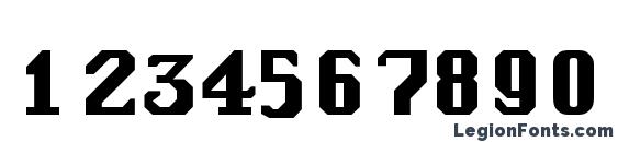 Genoa Regular Font, Number Fonts