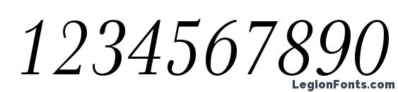 Genre Italic Font, Number Fonts