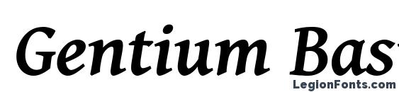 Gentium Basic Bold Italic font, free Gentium Basic Bold Italic font, preview Gentium Basic Bold Italic font