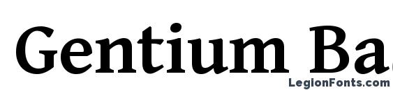 Шрифт Gentium Basic Bold, Шрифты с засечками